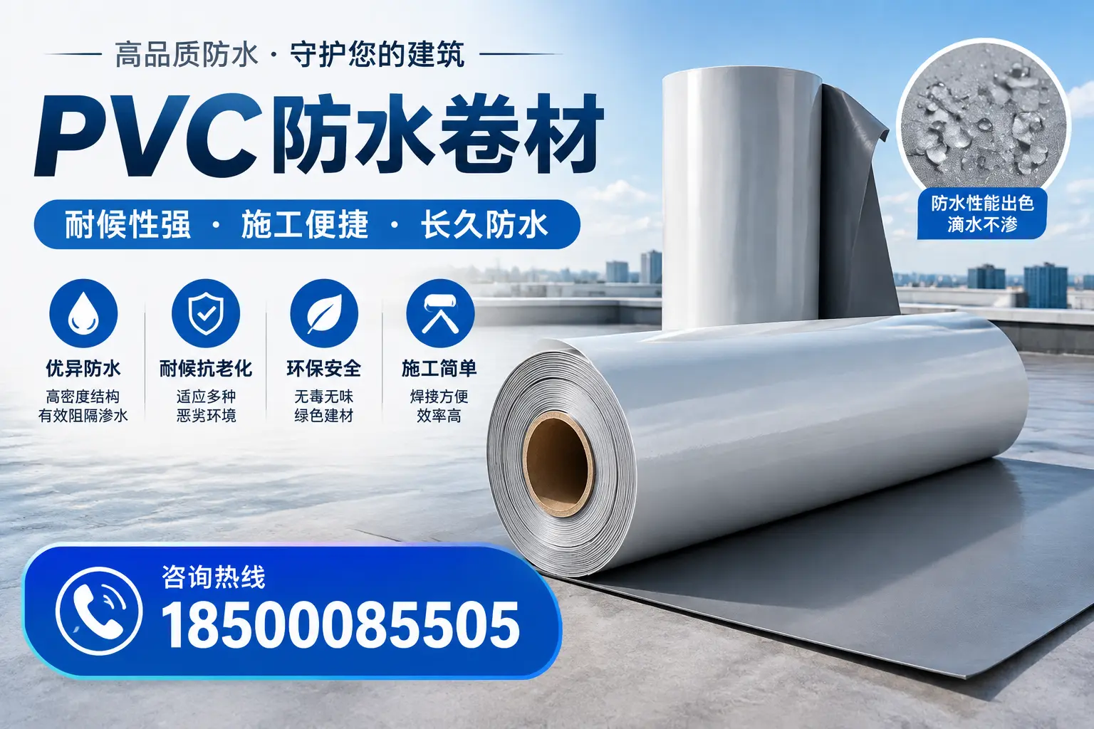 pvc防水卷材在常德的行业应用前景分析